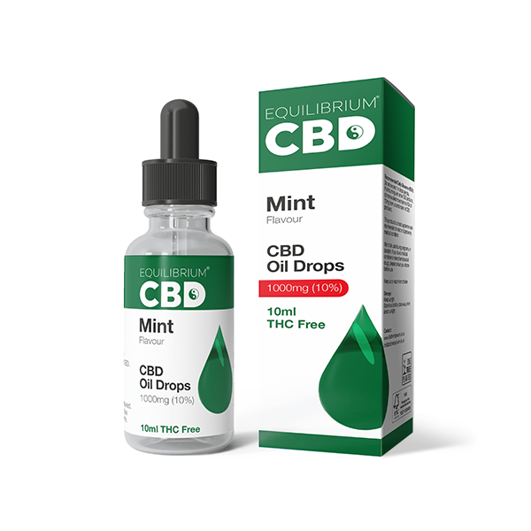 1000mg Equilibrium CBD Oil 10ml - Mint Flavour - Vape Center