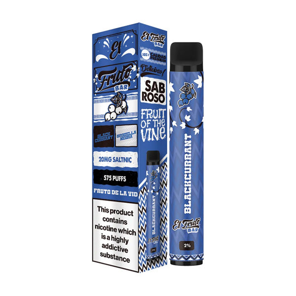 20mg El Fruto Bar Disposable Vape Device 575 Puffs - Vape Center