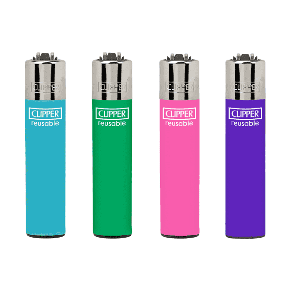 40 Clipper CP22RH Classic Micro Flint Solid Branded Lighters - CP1C002UKH - Vape Center