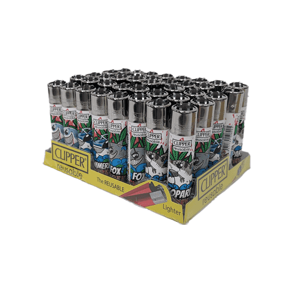 40 Clipper Classic Large Flint Shark Weed - CL3C1562UK - Vape Center