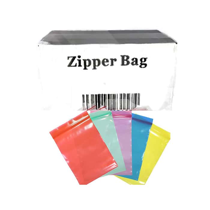 5 x Zipper Branded 30mm x 30mm Green Bags - Vape Center