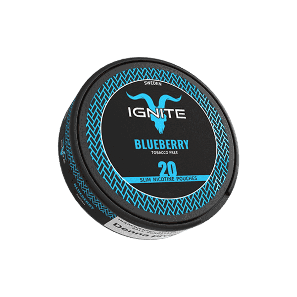 8mg Ignite Blueberry Slim Nicotine Pouch - 20 Pouches - Vape Center