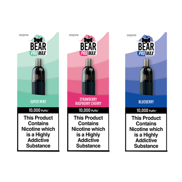 Bear Pro Max 10000 Puffs Bar Series Includes 3X Nic Salts 20mg - 2d0116-20