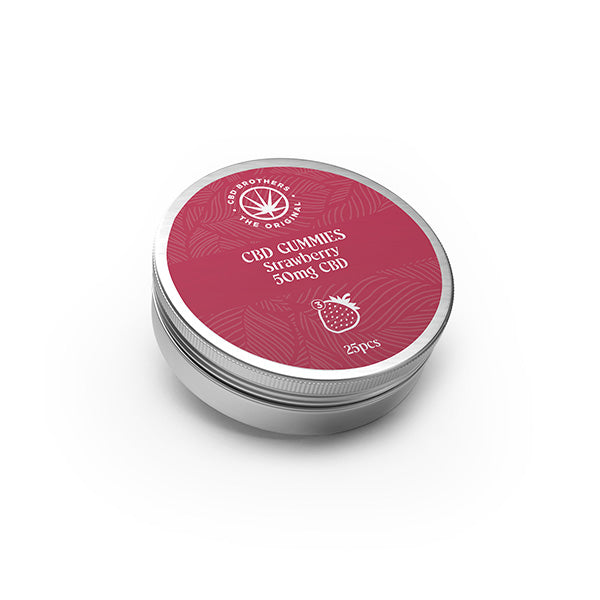 CBD Brothers 1250mg CBD Strawberry Gummies - 30 Pcs - Vape Center
