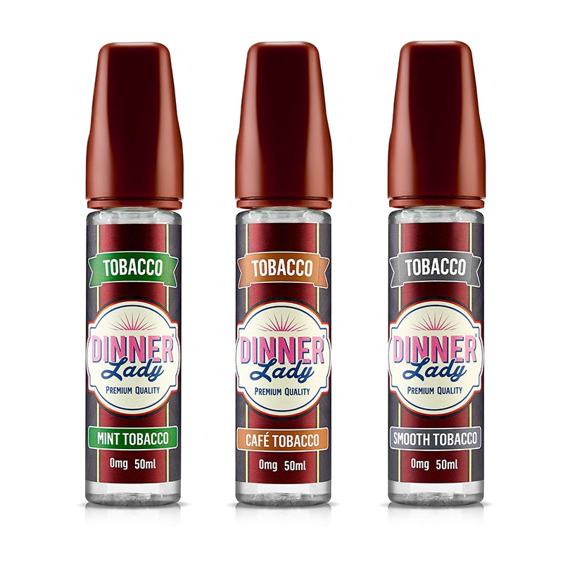 Dinner Lady Tobacco Range 50ml Shortfill - Vape Center