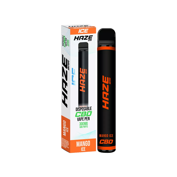 Haze Bar Ice 300mg CBD Disposable Vape Device 600 Puffs - Vape Center