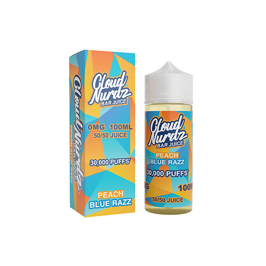 0mg Cloud Nurdz Bar Juice 100ml Shortfill (50VG/50PG)