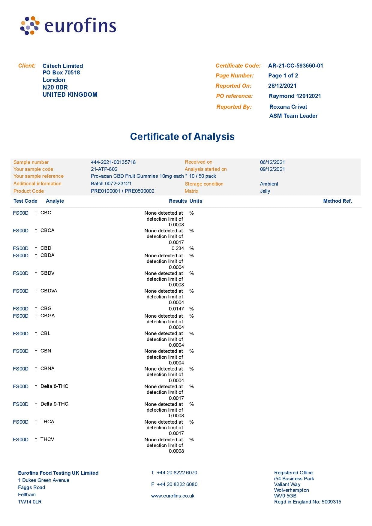 Provacan 500mg CBD Mixed Fruit Gummies - 50 Pieces - Vape Center