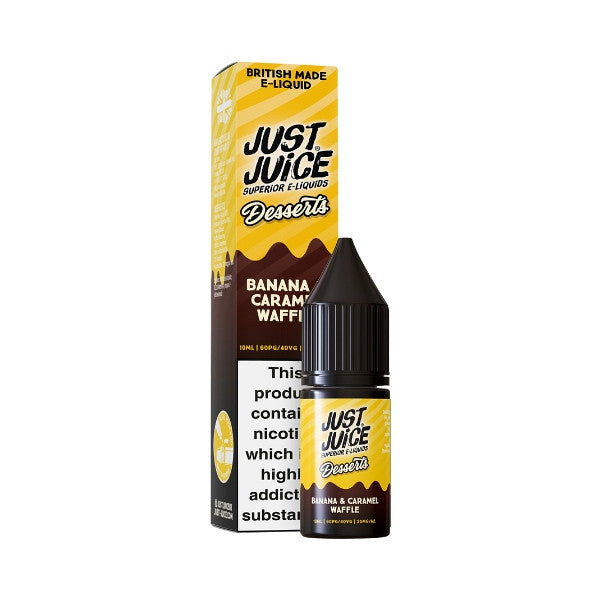 Just Juice Desserts Banana & Caramel Waffle Nic Salt Eliquid