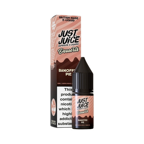 Just Juice Desserts Banoffee Pie Nic Salt Eliquid