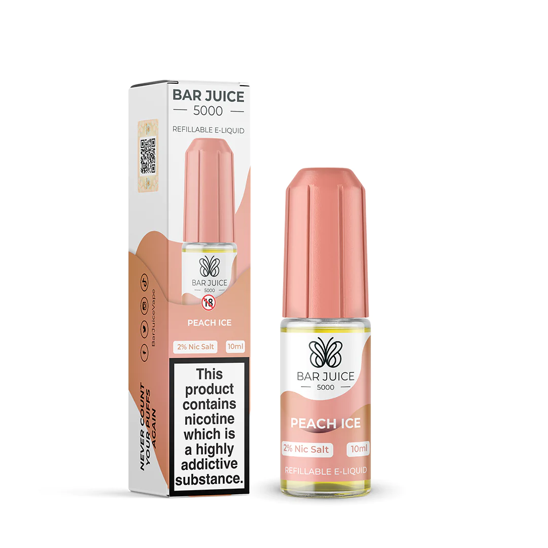 Bar Juice Peach Ice Nic Salt E-Liquid