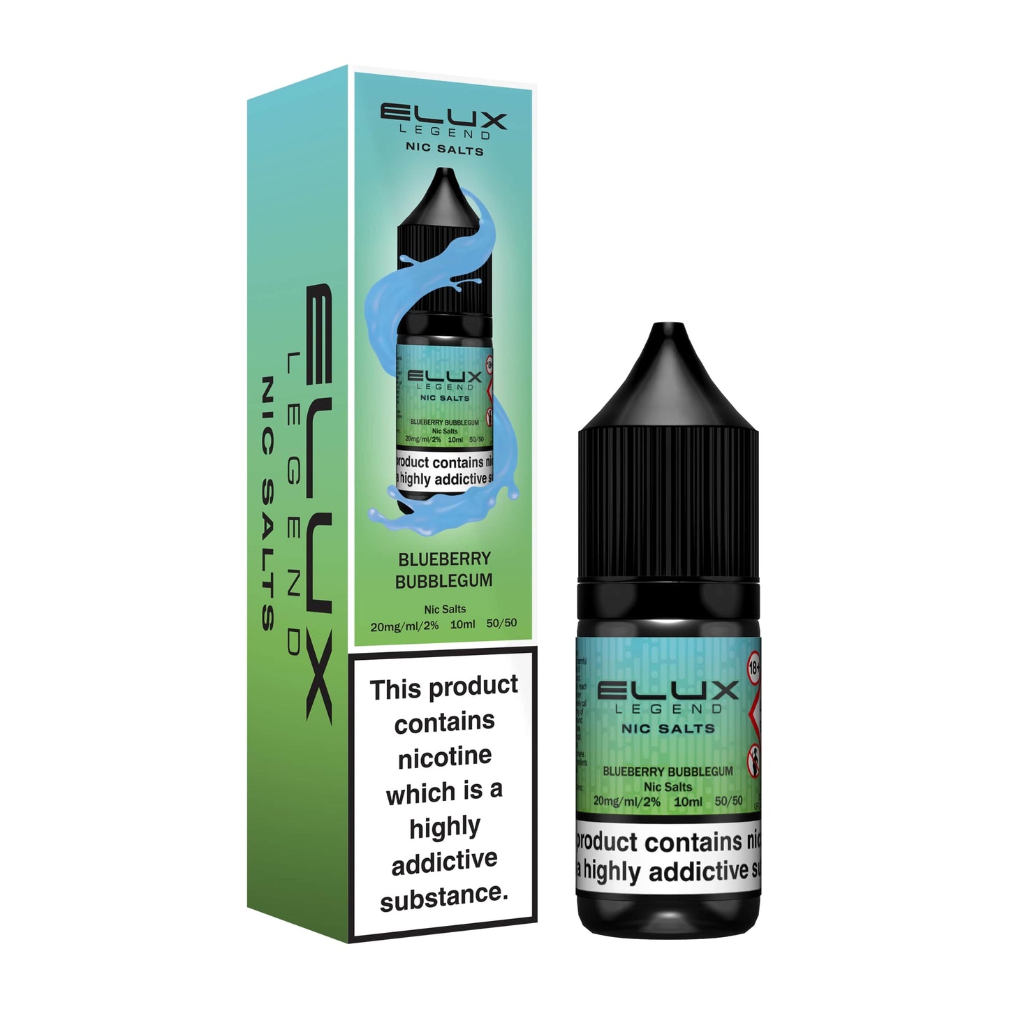 Elux Blueberry Bubblegum Nic Salt Eliquid