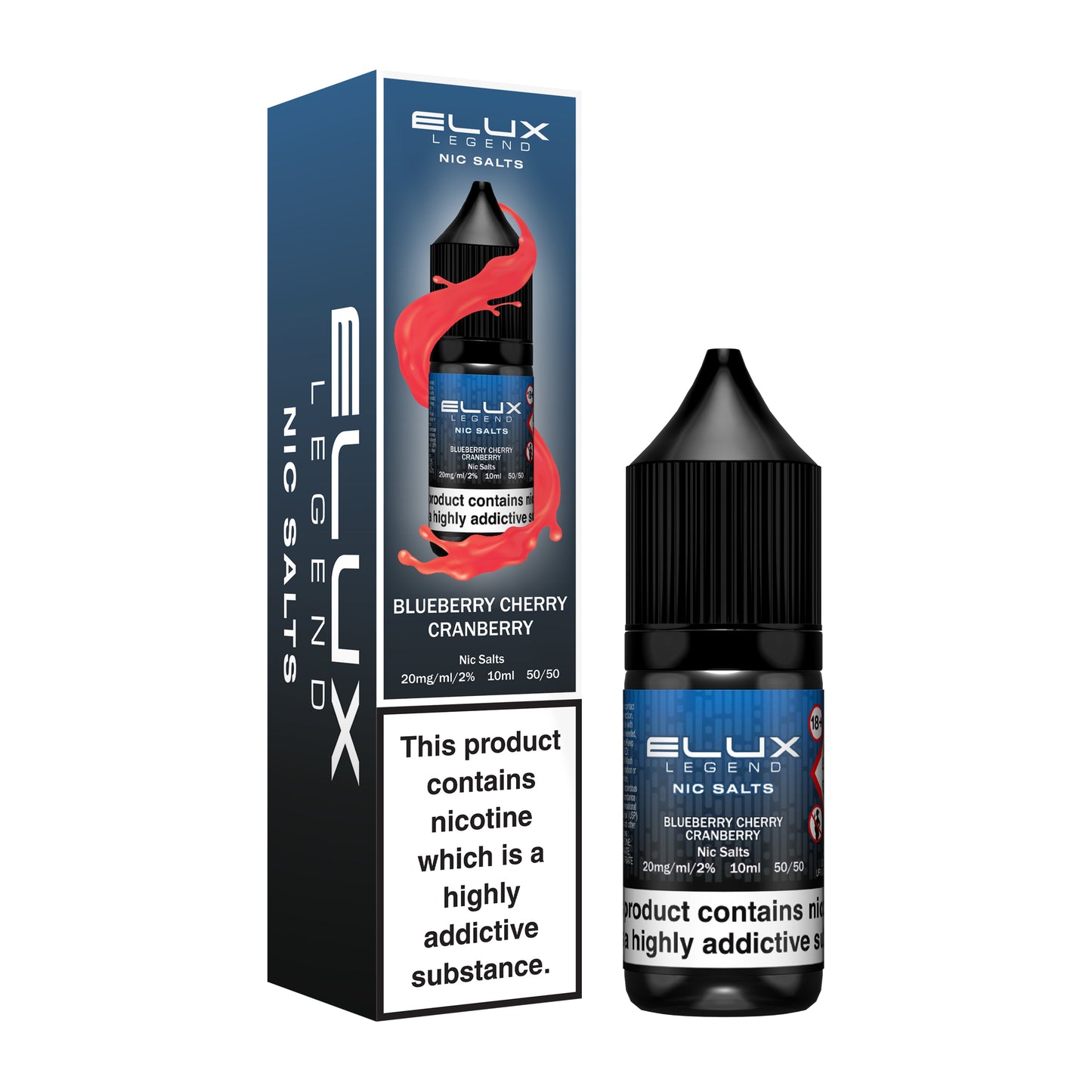 Elux Blueberry Cherry Cranberry Nic Salt Eliquid