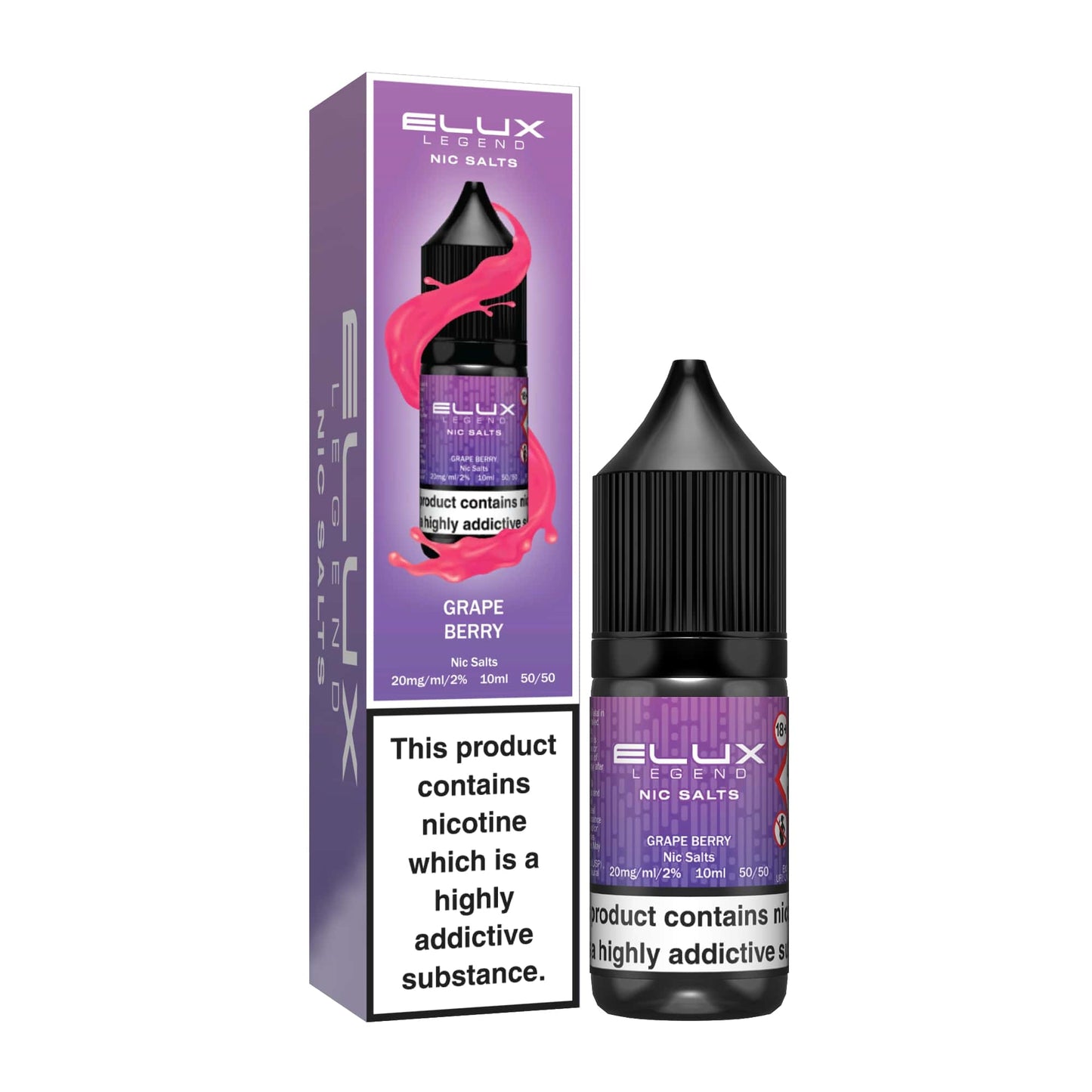 Elux Grape Berry Nic Salt Eliquid