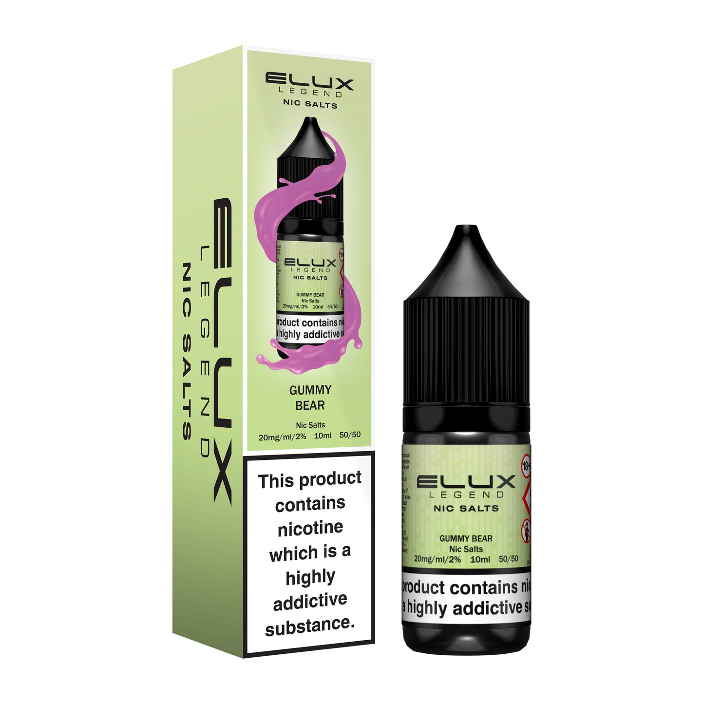 Elux Gummy Bear Nic Salt Eliquid