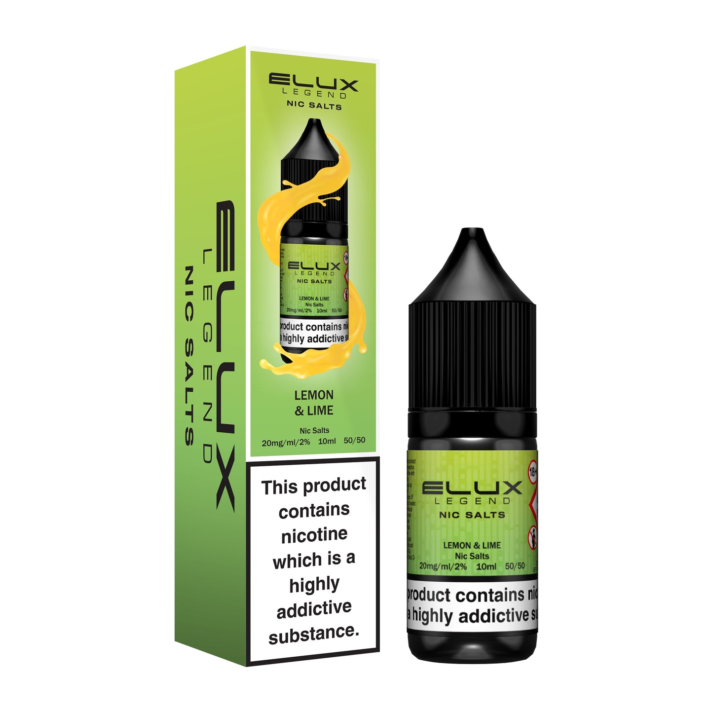 Elux Lemon & Lime Nic Salt Eliquid