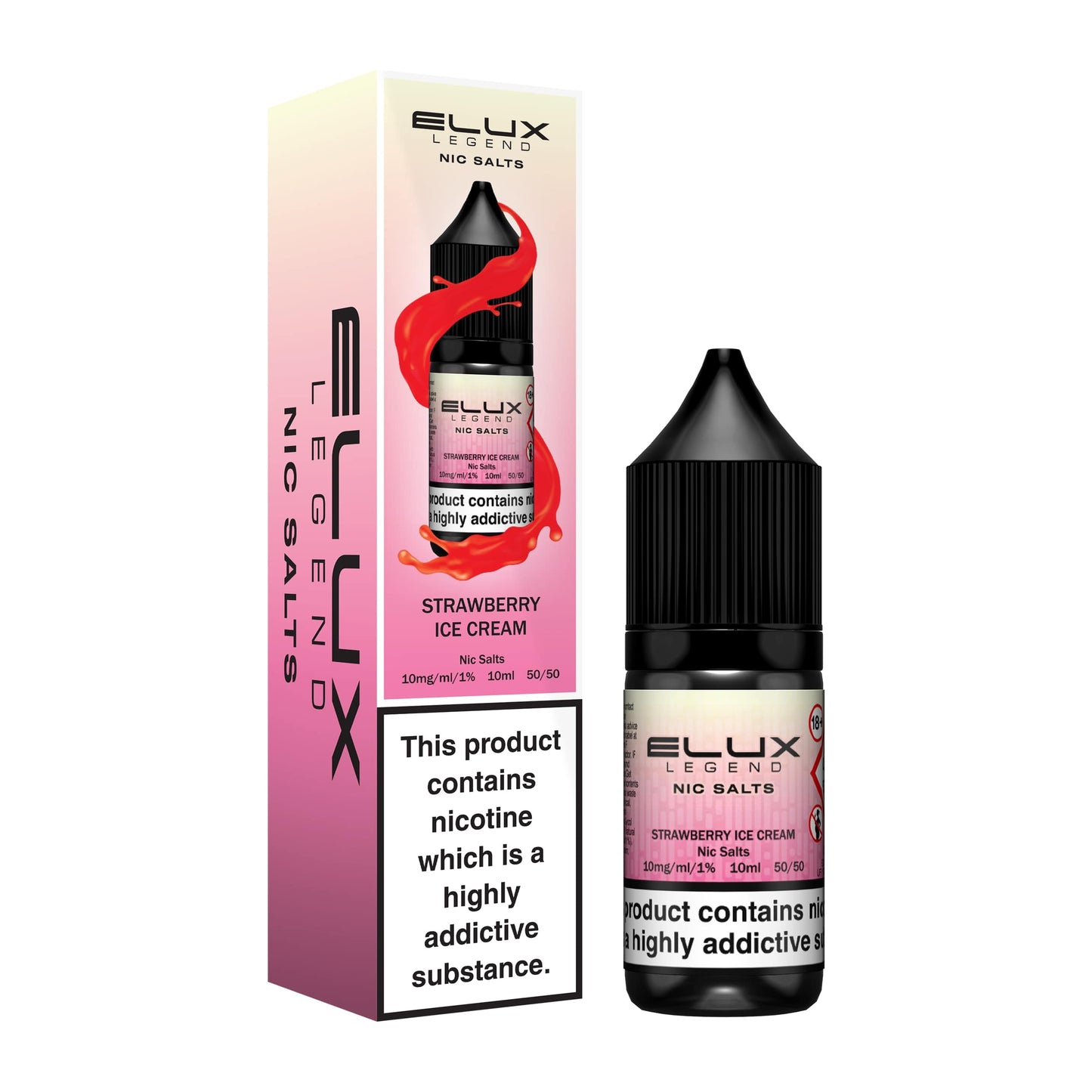 Elux Strawberry Ice Cream Nic Salt Eliquid