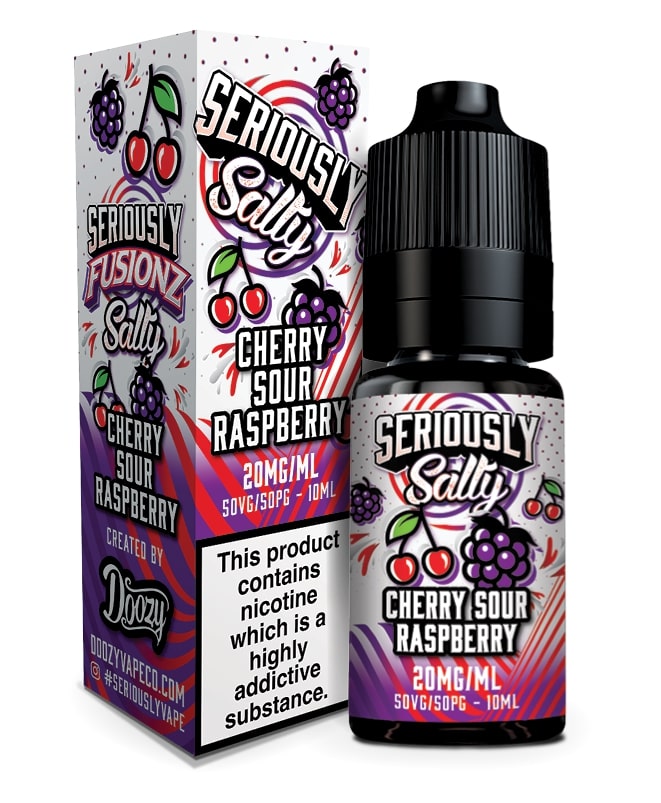 Doozy Vape Seriously Salty Fusionz Cherry Sour Raspberry Eliquid