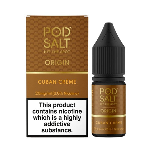 Pod Salt Origin Cuban Creme Nic Salt Eliquid