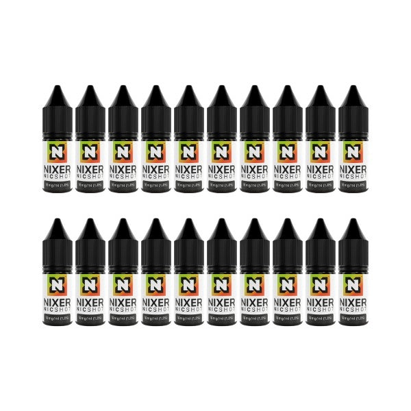 Nixer 18MG Nic Shot 100VG Nic Shot - 20 Pack