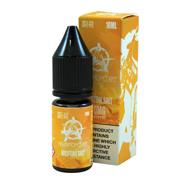 Vape juice bottle and packaging with branding on a white background