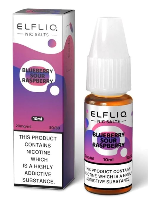 Elf Bar ELFLIQ Blueberry Sour Raspberry Nic Salt Eliquid
