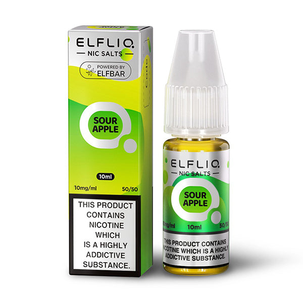 Elf Bar ELFLIQ Sour Apple Nic Salt Eliquid