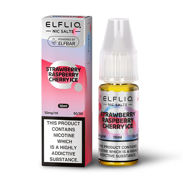 Elf Bar ELFLIQ Nic Salt - Strawberry Raspberry Cherry Ice