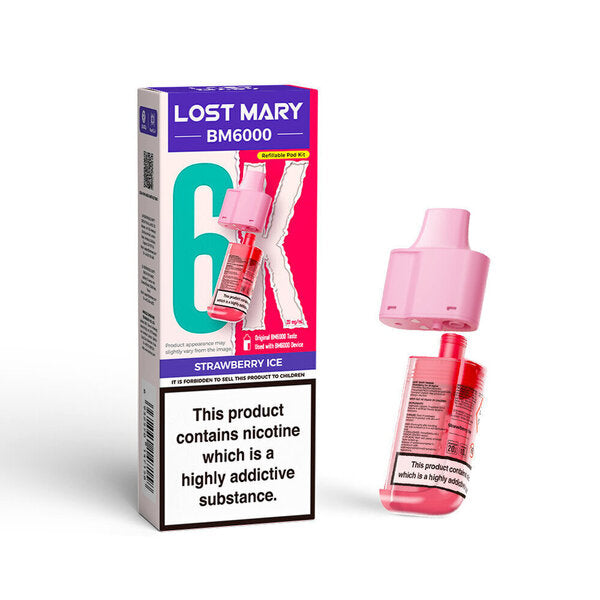 Lost Mary BM6000 Strawberry Ice Pod & Refill