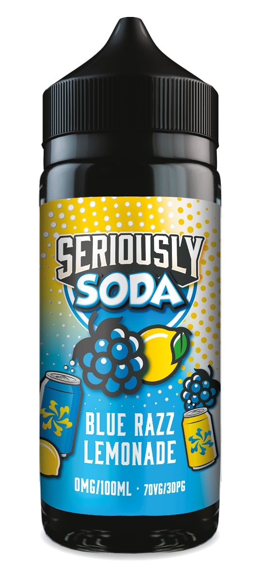 Doozy Vape Seriously Soda Blue Razz Lemonade 100ml Eliquid