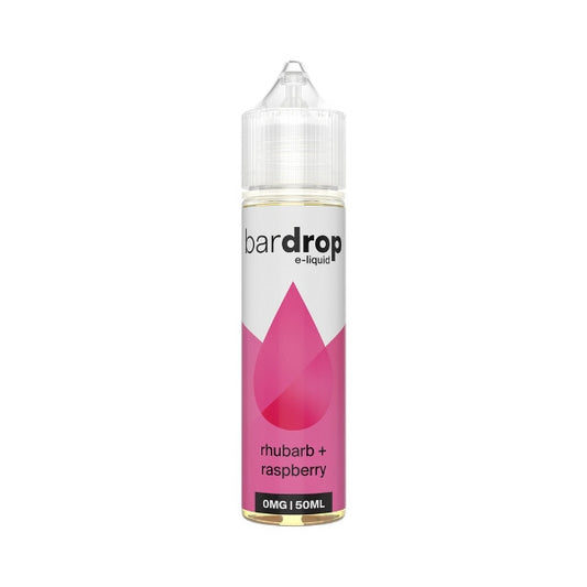 0mg Bar Drop E-Liquid 50ml - Rhubarb + Raspberry