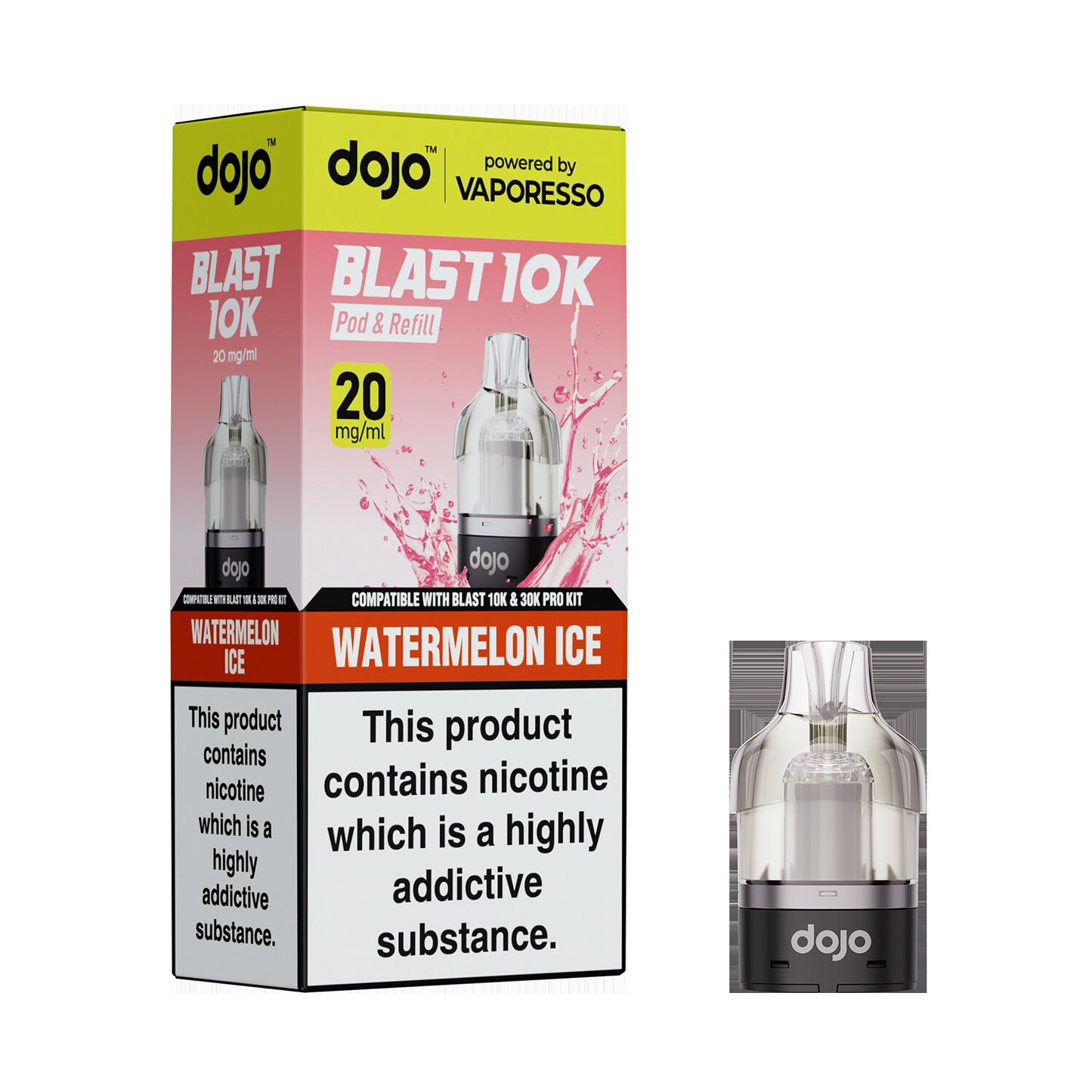 20mg DOJO BLAST 30K Prefilled Pro Pod (Powered by Vaporesso)