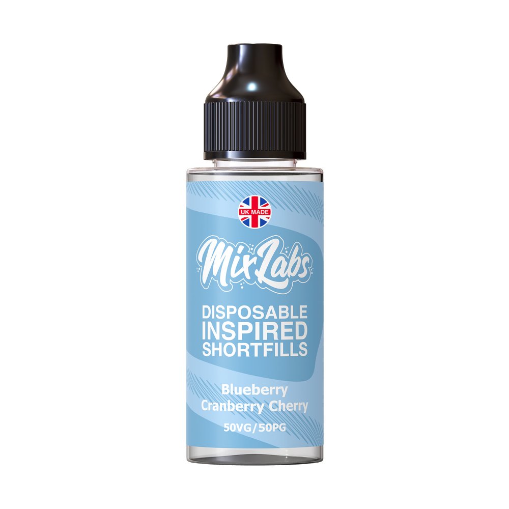 Mix Labs Blueberry Cranberry Cherry 100ml Shortfill Eliquid