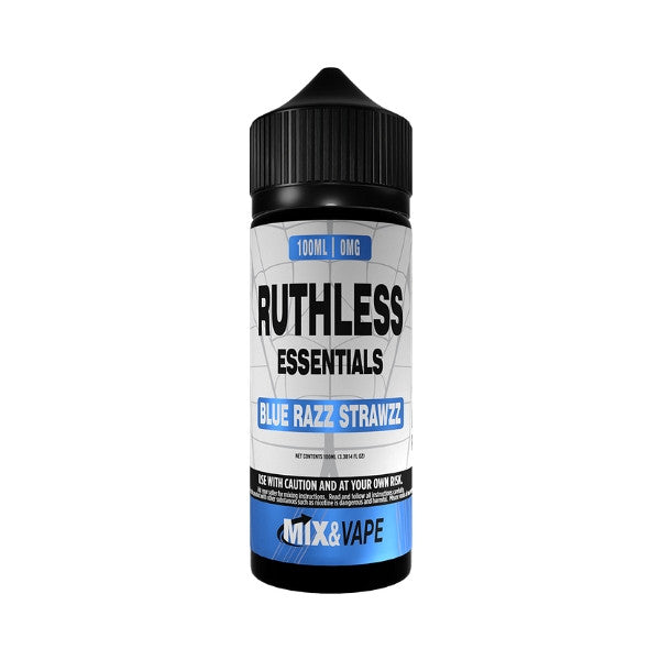 Ruthless Essentials Blue Razz Strawzz 100ml Eliquid Shortfill