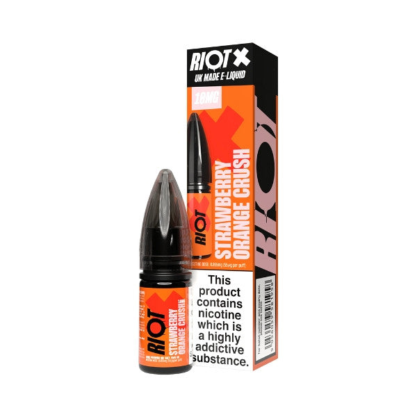 Riot X Strawberry Orange Crush Nic Salt Eliquid