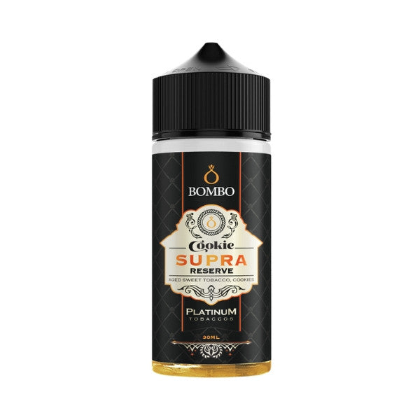 Bombo Platinum Tobaccos Cookie Supra Reserve 100ml Shortfill E-Liquid