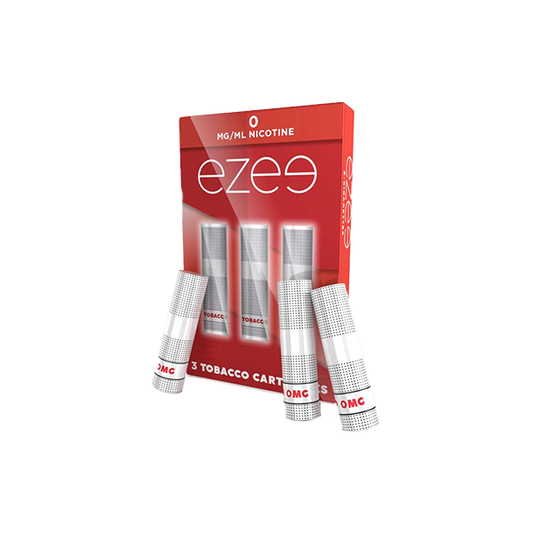 0mg Ezee E-cigarette Cartridges Tobacco 1050 Puffs - 2d0116-20