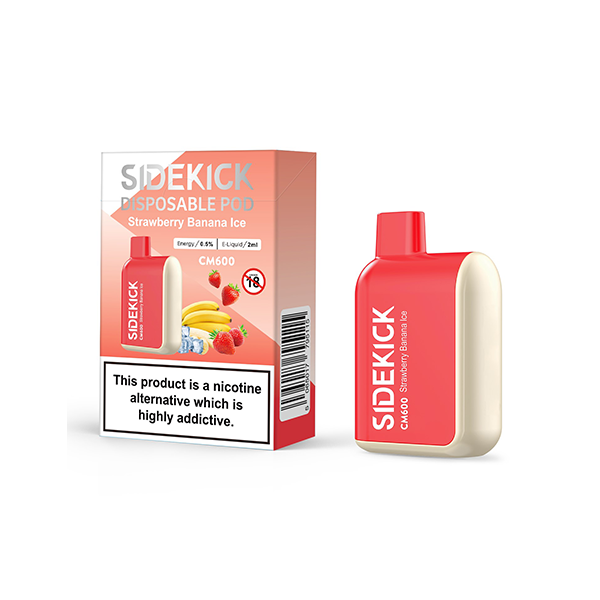 0mg SideKick Energy Caffeine Disposable Vape 600 Puff - Vape Center