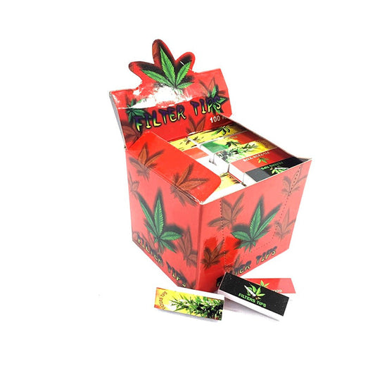 100 Red Roach Rolling Filter Tips - Mixed Designs - GS2 - Vape Center