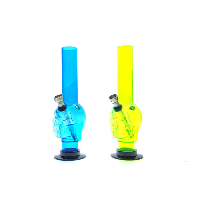 12 x 24cm Small Skull Design Acrylic Bong - FD11 - Vape Center