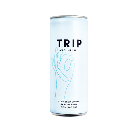 12 x TRIP 15mg CBD Infused Cold Brew Coffee Drink 250ml - 2d0116-20