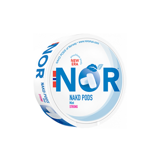 14mg NOR Strong NAKD Pods Mint - 20 Pods - Vape Center