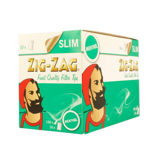150 Zig-Zag Menthol Filter Tips - Pack of 10 Bags - 2d0116-20