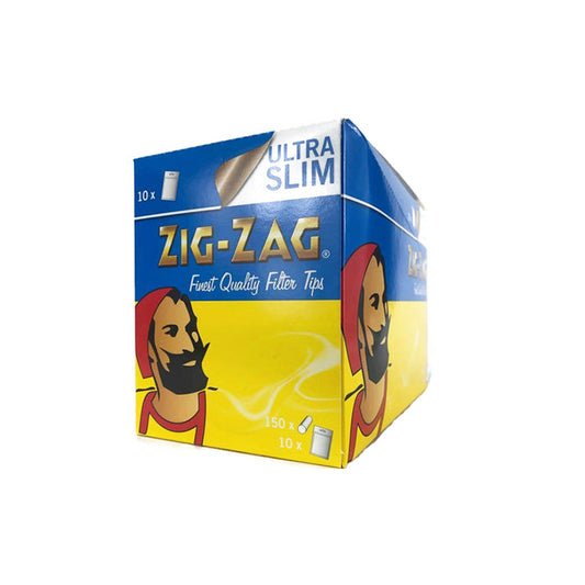150 Zig-Zag Ultra Slim Filter Tips - Pack of 10 Bags - 2d0116-20