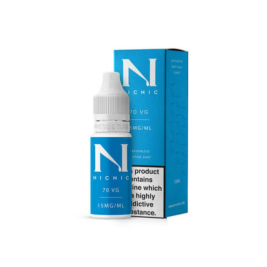 15mg Nic Nic Flavourless Nicotine Shot 10ml 70VG - 2d0116-20