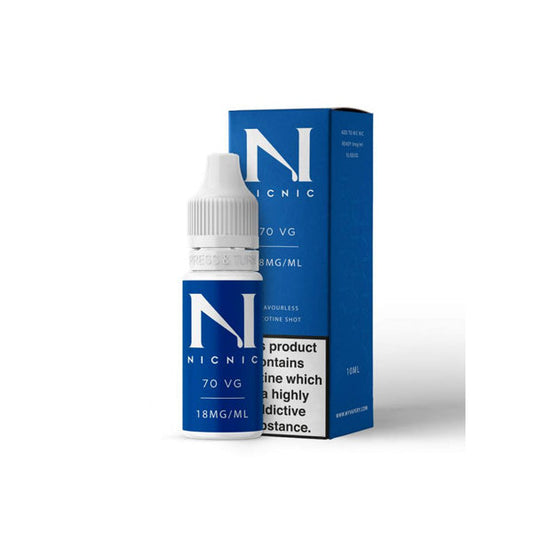 18mg Nic Nic Flavourless Nicotine Shot 10ml 70VG - 2d0116-20