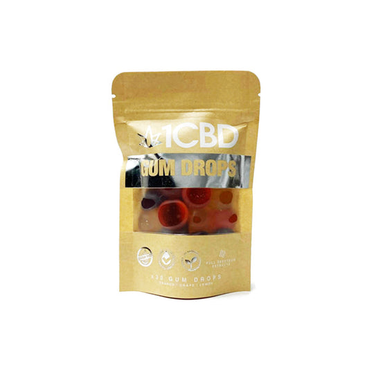 1CBD Pure Hemp CBD Fruit Flavoured Gum Drops 300mg CBD - 2d0116-20