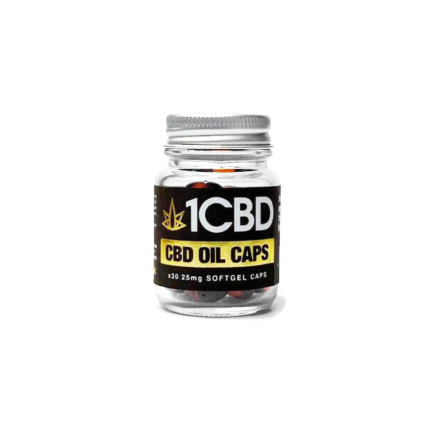 1CBD Soft Gel Capsules 25mg CBD 30 Capsules - Vape Center