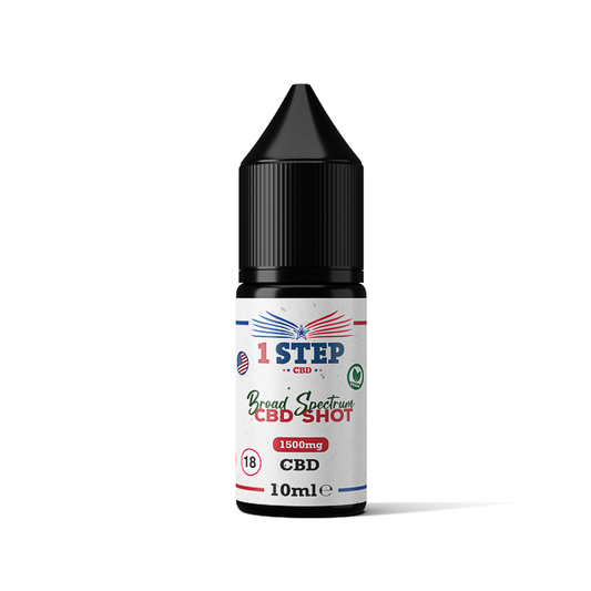 1 Step CBD 1500mg Broad Spectrum CBD Shot 10ml - Vape Center