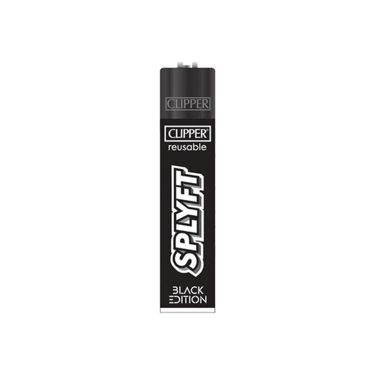 1x Clipper SPLYFT Black Large Classic Refillable Lighter - 2d0116-20